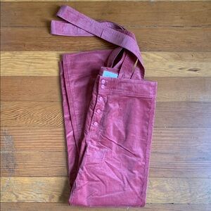 Sezane Pink Corduroy Women's Jumpsuit. Size 36 Fr